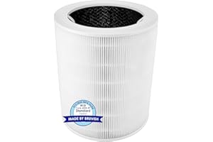 CHAIN PEAK LeVOIT Core 600S Filtro de repuesto H13 HEPA Filtro de carbón activo 3 en 1 para purificador de aire Core 600S (LAP-C601S-WEU)