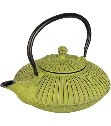 Bredemeijer - Théière En Fonte Asia 1,25 L Vert Clair | Émaillée, Filtre Inox, Idéale Pour Cérémonie Du Thé