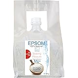 Sale di Epsom 6 kg Magnesio Naturale 99%, Viso e Bagno, Antistress, Esfolianti, Detox 100% Natural, Rilassanti, Alleviare le 