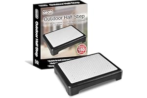 ASAB Half Step Stool Durable Plastic Outdoor Step with Non-slip Surface Bath Step Portable & Easy to Store Doorstep Stool for Elderly and Disabled for Doorways Doorstep & Bathroom