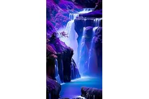 ZHUMUTO Diamond Painting Adulte Grand Format,Peinture Diamant XXL 40x70cm Paysage Cascade A,Broderie Diamant Painting Kit Complet Adulte Grand Format,Grande Taille Pour la Décoration