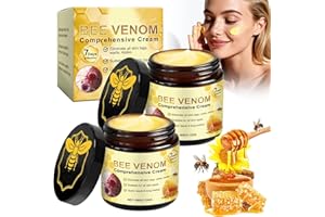 SUWEEI 𝐁𝐞𝐞 𝐕𝐞𝐧𝐨𝐦 𝐂𝐫𝐞𝐚𝐦, 2PCS Bee Venom Skin Treatment Bee Venom Comprehensive Cream for Saggy Skin, Natural Moisturizer for All Skin Types, Relieving, Smoothing and Hydrating Skin(2PCS*60G)