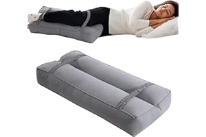 TOPROUD Kniekissen für Seitenschläfer, 10 cm hohes Baumwollkissen für die Beine zur Ausrichtung der Wirbelsäule und Entlastung von Druck, zur Anhebung von Hüfte und Beinen