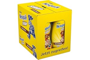 Nesquik Bouteille de Sirop à Dessert, Petit-Déjeuner ou Boisson Lactée, 8 x 300 ml, 12018291