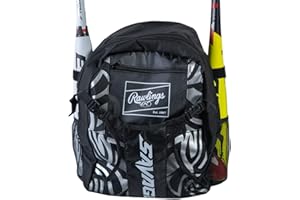 Rawlings Savage Backpack Equipment Bag | T-Ball/Youth Baseball & Softball | Multiple Styles