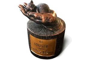 PET LOVERS STUFF Urna per ceneri per gatti – Urna per gatti – perfetta commemorazione per gatti per onorare il tuo gattino dopo aver attraversato il ponte arcobaleno