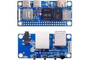 APBVIHL Orange Pi Zero 2 W 1 GB/1,5 GB/2 GB/4 GB LPDDR4 Allwinner H618 Quad-Core Cortex-A53 Prozessor mit 16 MB SPI Flash, unterstützt 4K Run Android Ubuntu (Zero2W 4G + Erweiterungsplatine)