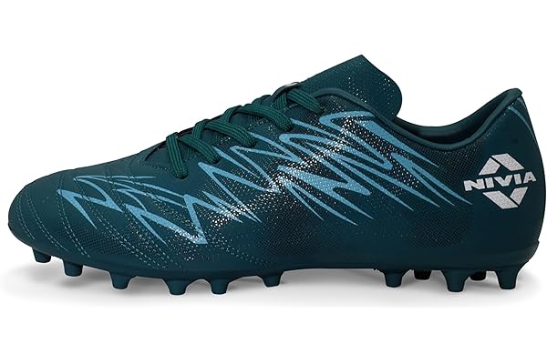 Nivia Encounter Mg 11 Football Stud for Men, Synthetic Leather Upper, Lightweight Insole,High-Shear Strength TPU Outsole, Ideal for Hard & Grassy Surfaces