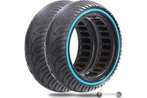 Monuary 2 Pezzi Pneumatico 50/75-6.1 per Monopattino Elettrico, Gomma Piena Compatibile Anche con Misure 8,5 x 2,0 e 8 1/2 x 2, Resistente Alle Forature, Nessuna Manutenzione Necessaria
