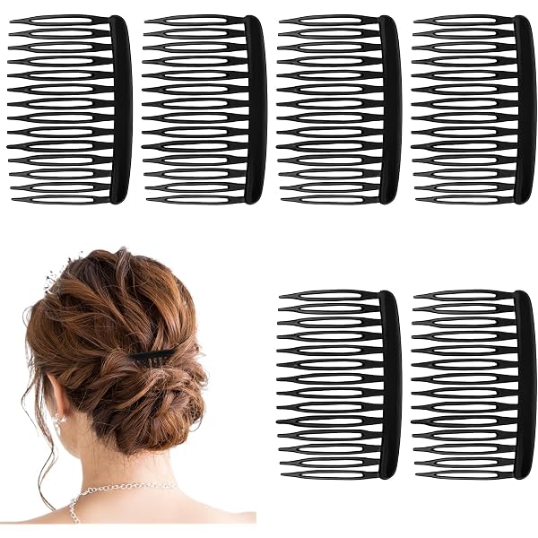 5 Metall-Haarkämme Zum Stecken – 20 Zähne, Silber, Für Hochzeit, Party & Elegante Frisuren
