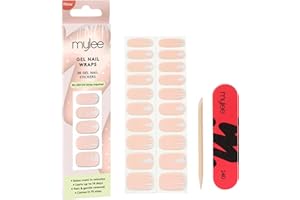 Mylee Gel Nail Wraps [Tree-Top Tips] – Bake Me Happy Collection – 10 Pre-Cured Gel Stickers, No Lamp Needed, Chip-Resistant, Glossy Finish, Long Lasting, Easy to Apply [Christmas 2025]