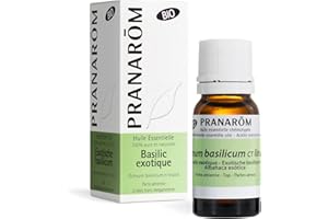Pranarôm Huile Essentielle Basilic Exotique Bio Ocimum Basilicum Ct Linalol Partie Aérienne HECT 10 ml