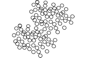 Othmro Fluorine Rubber O-Rings 10mm OD 8mm ID 1mm Width, Sealing Gasket, Black,Pack of 10