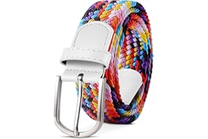 TANGCHAO Unisexe Tissu élastique Ceinture Élastique Tressée Stretch Belt Ceinture Étirable Pour les Hommes et les Femmes Plusieurs Couleurs