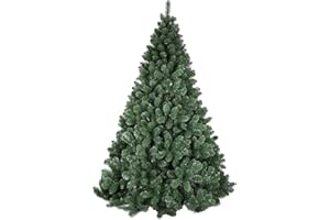 MEGASHOPITALIA Albero di natale Pino 150 180 210 230 270 CM SUPER FOLTO REALISTICO VERDE NATALE (240CM)