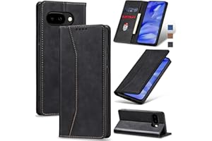 Jasonyu Coque pour Google Pixel 9A,Housse Etui en Cuir PU Portefeuille [Antichoc] [Magnétique] [Porte Cartes] [Stand Fonction] Flip Coque (Noir)