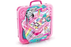 Canal Toys - Airbrush Art - Malette de Création de Posters - Customise tes 10 Posters Avec tes Feutres Electroniques - Cadeau Enfant 6 Ans + - Jouet Loisir Créatif - 8 Couleurs + 10 Pochoirs - AIR 017