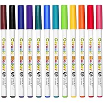 Kisvic Porseleinen stiften, vaatwasmachinebestendig, 12 kleuren glasverfstiften, vaatwasmachinebestendig, waterdichte acrylmarkers, keramiek, beschilderset voor porselein en glas Kisvic Porseleinen stiften, vaatwasmachinebestendig, 12 kleuren glasverfstiften, vaatwasmachinebestendig, waterdichte acrylmarkers, keramiek, beschilderset voor porselein en glas