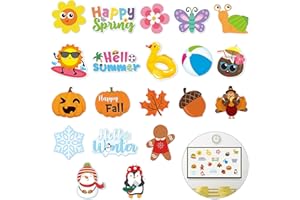 Haooryx Cute Cartoon Paper Cutout Wall Decoration Blackboard Whiteboard Border Trim Set School Classroom Home Bedroom Wall Door Decor Christmas Birthday Festival Party Supplies (Seasonal)