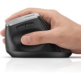 Uineer Wireless Vertical Ergonomic Mouse, Bluetooth & 2.4 GHz, Rechargeable | 59° Angle, 3-Device Mouse with BT 5.0/4.0 & 2.4