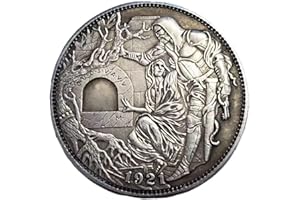 YIQILAFADA 1921 US Morgan HOBO Art Coin Holy Grail Knight Templar Crusade Replica