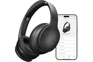 DOQAUS Bluetooth Kopfhörer Over Ear, 90 Stunden Spielzeit Kopfhörer Kabellos Bluetooth mit App-Steuerung, 9 EQ Multi-Szenario-Modus, HiFi-Stereo BT 5.4, Faltbares Headphones für Reisen/Büro/Handy/PC