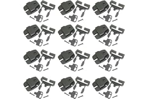 AUXPHOME Spa-Whirlpool-Abdeckungsriegel, Reparaturset, Clipschloss mit Schlüsseln und Hardware für Spa, Whirlpools und andere, Ersatz-Clips für Whirlpools und andere Gegenstände, 12 Stück