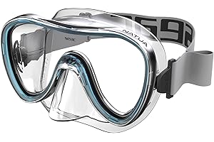 SEAC Natua, Maschera per Snorkeling e Immersioni Monolente in Silicone