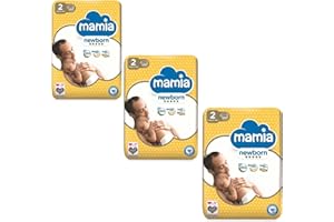MEHX 3X Mamia Size 2 Nappies Newborn 60 Pack (180 Nappies)