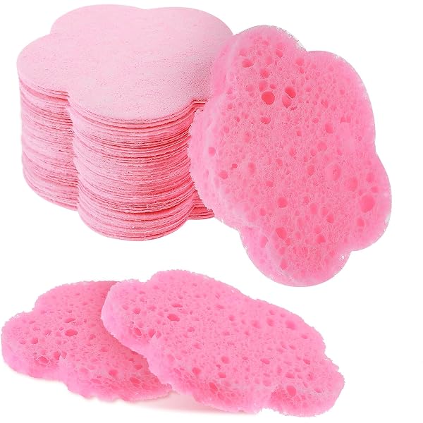 120 Komprimierte Gesichtsschwämme Von Lurrose – Rosa Einweg-Pads Zum Abschminken & Reinigen