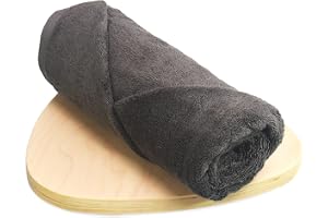 HEELIUM Bamboo Bath Towel | Ultra Absorbent | 3X Softer Than Cotton Towels | 140 x 70 cm - 600 GSM | Pack of 1 - Grey
