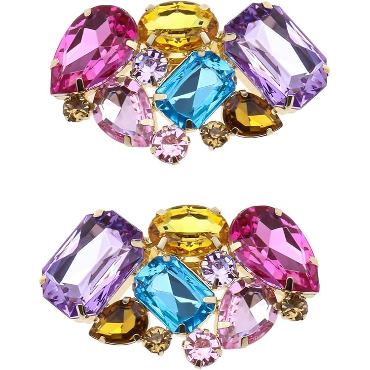 Schuhclips Mit Schleifen & Strass - Abnehmbarer Schuhschmuck Für Hochzeiten & Partys