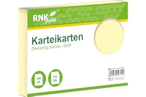 EXACOMPTA Brause Exacom Cards A5 Blank Yellow - Tarjetas de saludo