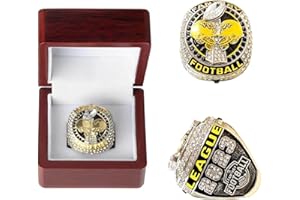 HYKJSHED 2023 Fantasy Football Ring Championship Ring Heavy FFL Champions Rings Souvenir Männer Vater Alumni Freund Rugby Fans