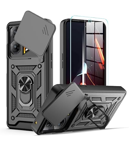 Custodia J&H Per Oppo RX17 Neo - Cover Con Anello Portadita E Supporto Girevole 360° - Plastica Opaca Sottile E Resistente - 5