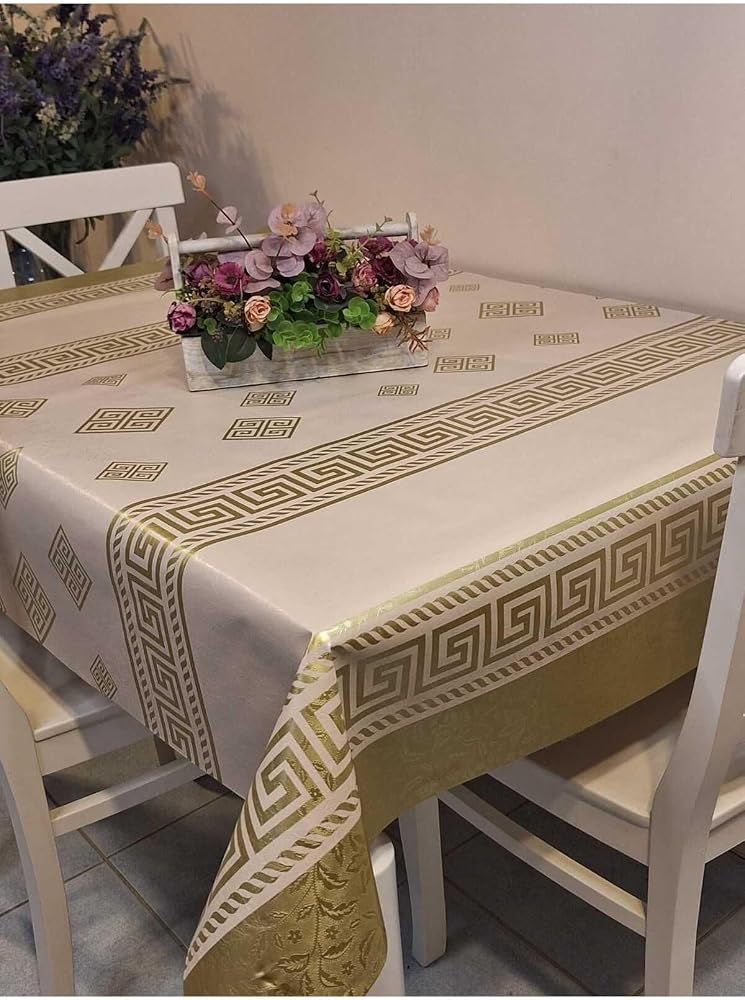 Elyaflı Pvc Muşamba - Desenli Silinebilir Masa Örtüsü (100 x 140)