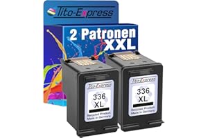 Tito-Express 2 Patronen für HP 336 XL Black Photosmart C3170 C3180 C3185 C3190 C3194