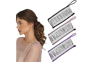 JEYORZY 3 Pezzi Banana Hair Clips, Clip Per Capelli A Banana Per Donna 30 Denti Con Doppio Pettine Estensibile Clip A Banana Pettini Decorativi Per Capelli Spessi Ricci Naturali Crespi Ondulati