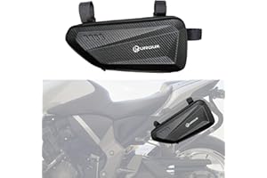 UROUK Bolsa de Herramientas la Motocicleta1.5l Moto Paquete Lateral Bolsa la Motocicleta Almacenamiento Bolsas de Cuero Moto y Alforjas Bolsa Impermeable la Motocicleta (Bolsa-Izquierda)