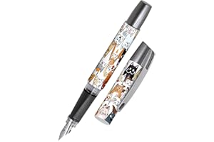 Online Stylo plume ergonomique pour l'école - Campus Fluffy Cats - plume iridium M (moyenne) robuste, utilise des cartouches d'encre standard, rechargeable, pour filles/garçons/adultes