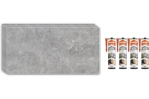 IZODEKOR Rivestimento Murale Aspetto Marmo - 4x pannelli + 4x adesivi di montaggio - Alternativa Piastrelle Bagno/Cucina, Pannelli Pareti Doccia, Posteriori Cucina | Moonwalk