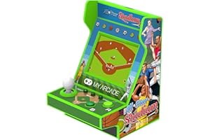 My Arcade All Star Stadium Pico Player- Fully Playable Portable Tiny Arcade Machine with 107 Retro Games, 2" Screen