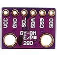 HALJIA GY-BME280-3.3 High Precision I2C SPI Breakout Barometric Pressure Temperature Humidity Digital Sensor Module Board Compatible with Arduino Raspberry Pi ARM DIY Etc.