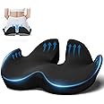 Ajteogy Memory foam Seat Cushion-Ergonomic Coccyx Support, Cushion Engineered for Long-Term Siting-Soft, Supportive, and Breathable