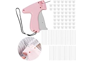 Schnelles Fixiergerät für Kleidung,YOURKAY Quick Clothing Fixer,Quilt-Tackerpistole,Mikro-Stichpistole,Stichsäumpistole Mini Label Sewing Quilting Hemming Tool with 660 Micro Fasteners And 50Pcs Repla