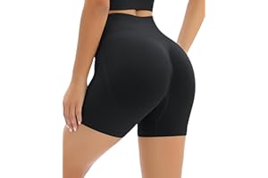 TAYOEA Sport Shorts Damen Gym Scrunch Butt Kurze Sporthose Push Up Boom Booty Lifting Kurze Leggings Seamless High Waist Workout Shorts Damen Sommer
