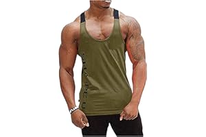 HOTCAT Debardeur Homme Débardeur de Sport T-Shirt Gilet sans Manche Maillot Bodybuilding séchage Rapide Tank Top Stretch Fitness Gym