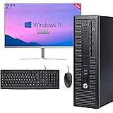 HP Postazione Completa ALL in One prodesk 600 SFF I5 16GB RAM SSD 256 + HDD 1 TB Wi-Fi Monitor 27" Multimediale Win 11 Office