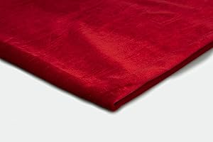 ORIENT FASHION Tela De Terciopelo Suave, Velour, punto elástico 50x150 cm (Rojo)