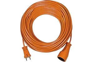 Brennenstuhl Rallonge Orange 30m de câble, Fabrication Française 1162301